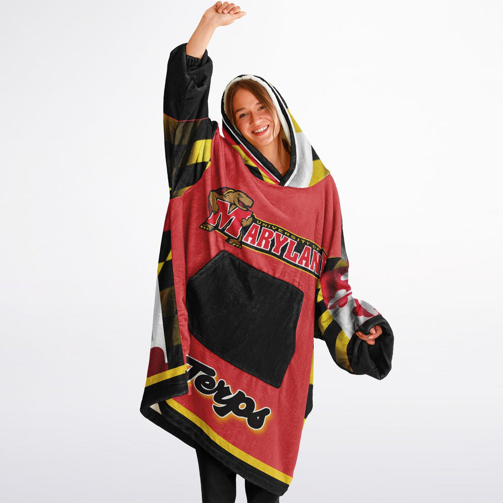 Maryland Flag Adult Game Day Lounge Hoodie