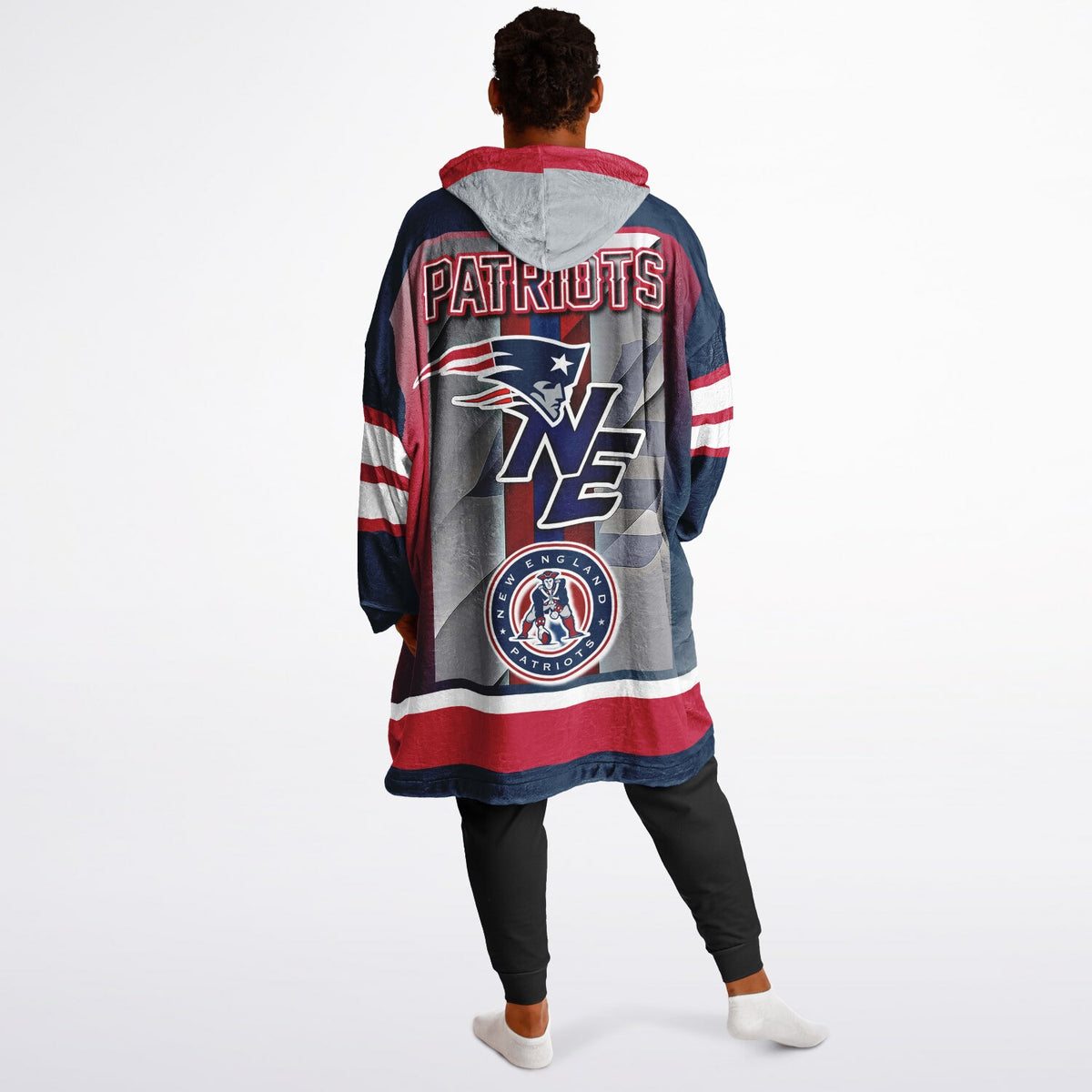 New England Patriots Blue Adult Game Day Lounge Hoodie