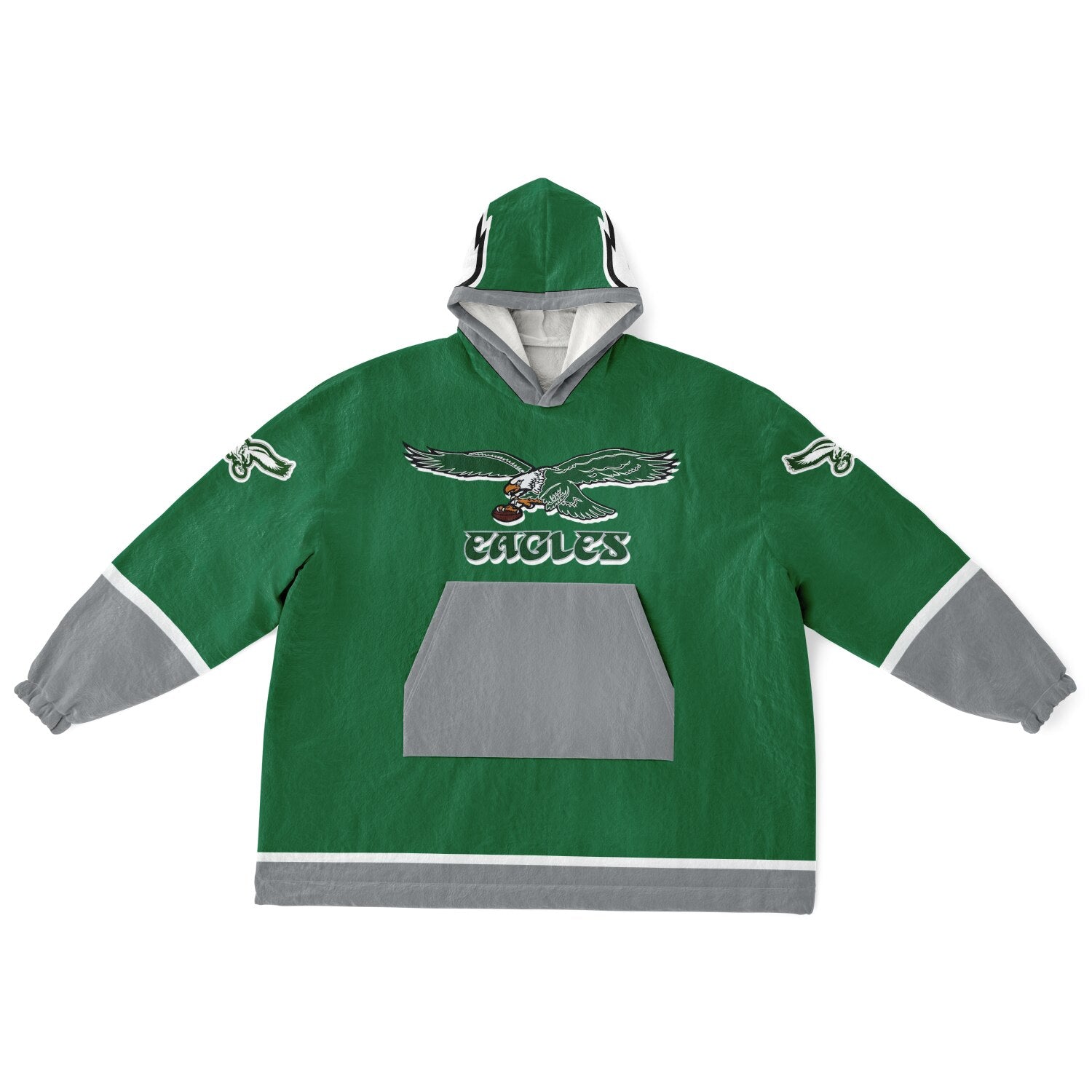Eagles Retro Green Adult Game Day Lounge Hoodie Super Bowl Edition