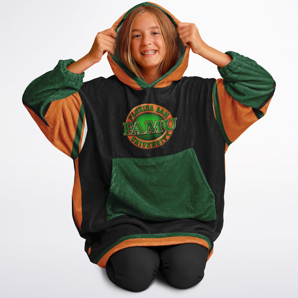 Youth FAMU Rattlers Black Oversize Game Day Lounge Hoodie