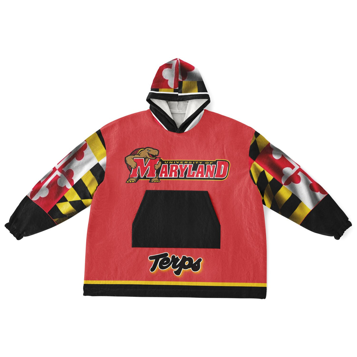 Maryland Flag Adult Game Day Lounge Hoodie