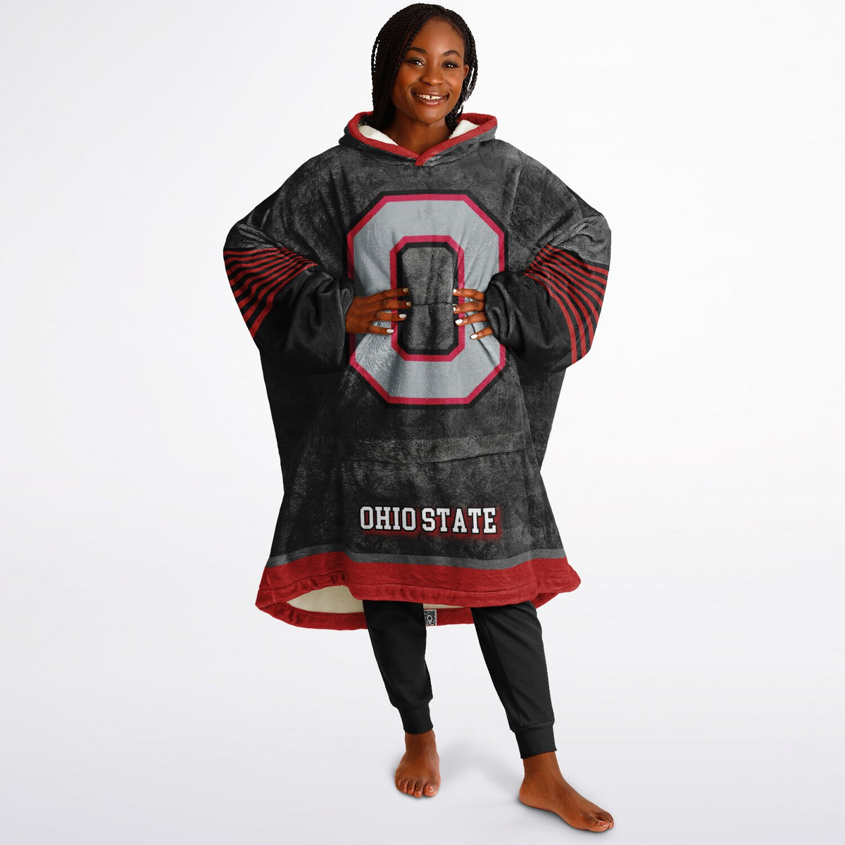 Ohio State Buckeyes Black Adult Game Day Lounge Hoodie