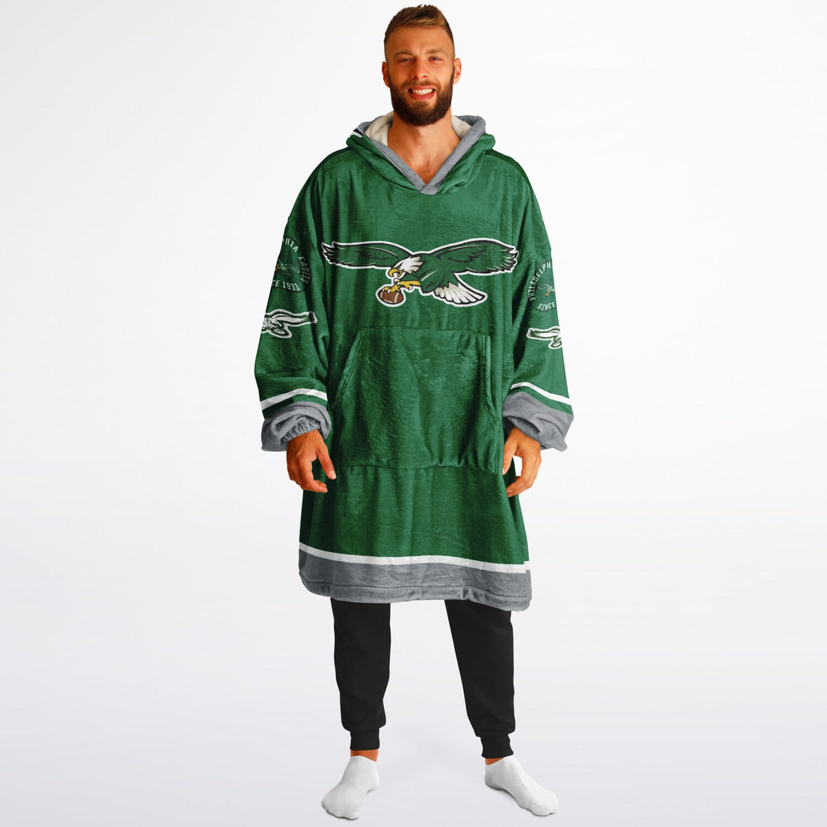 Eagles Kelly Green Adult Game Day Lounge Hoodie Lime Green Birds