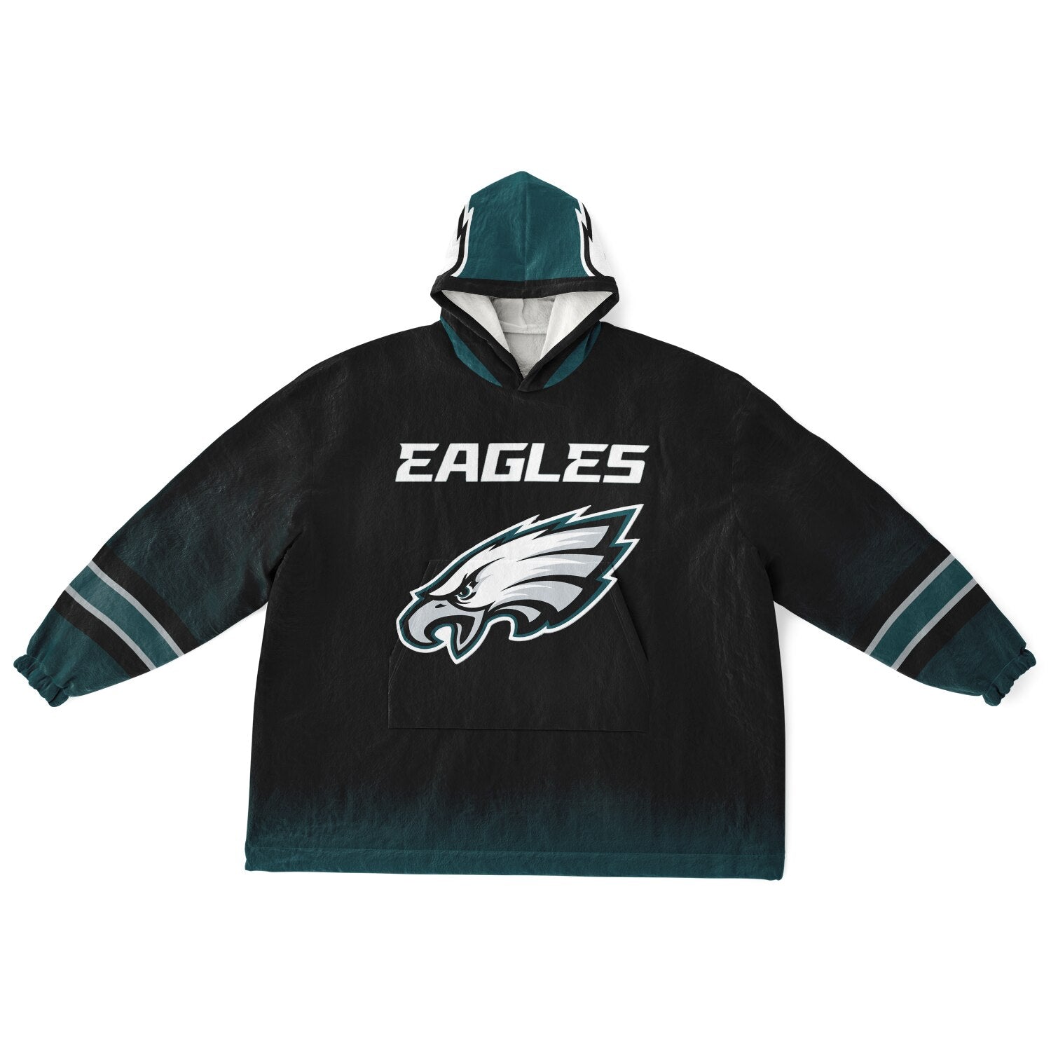 Eagles Black Adult Game Day Lounge Hoodie American Flag