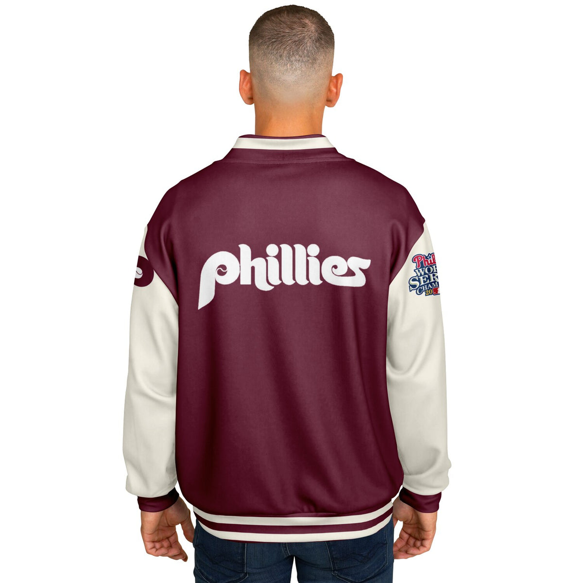 Philadelphia Phillies Maroon Baseball Jacket