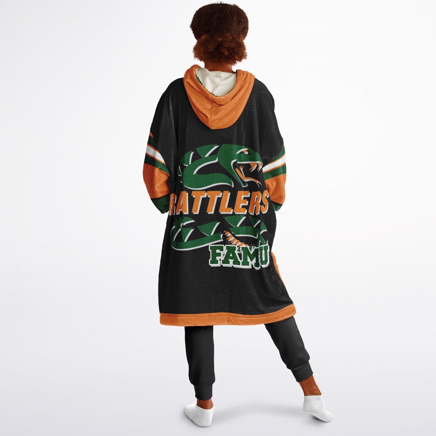Youth FAMU Rattlers Black Oversize Game Day Lounge Hoodie