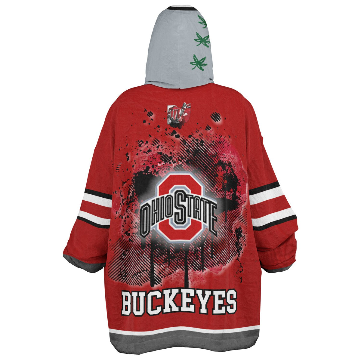 Ohio State Buckeyes Scarlet & Grey Adult Game Day Lounge Hoodie