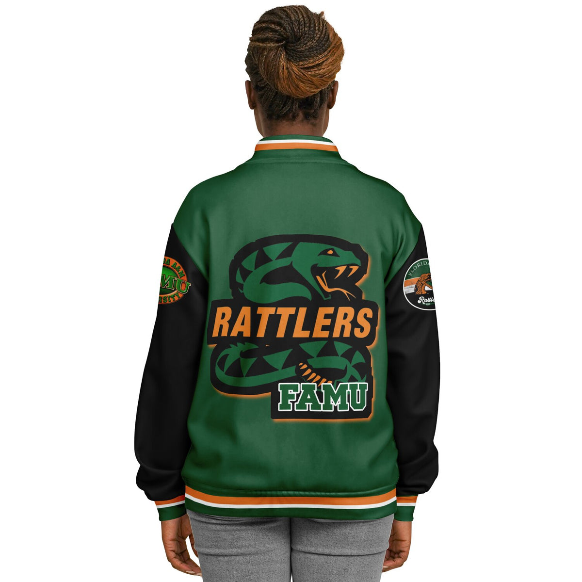 FAMU Black Venom Green Varsity Jacket