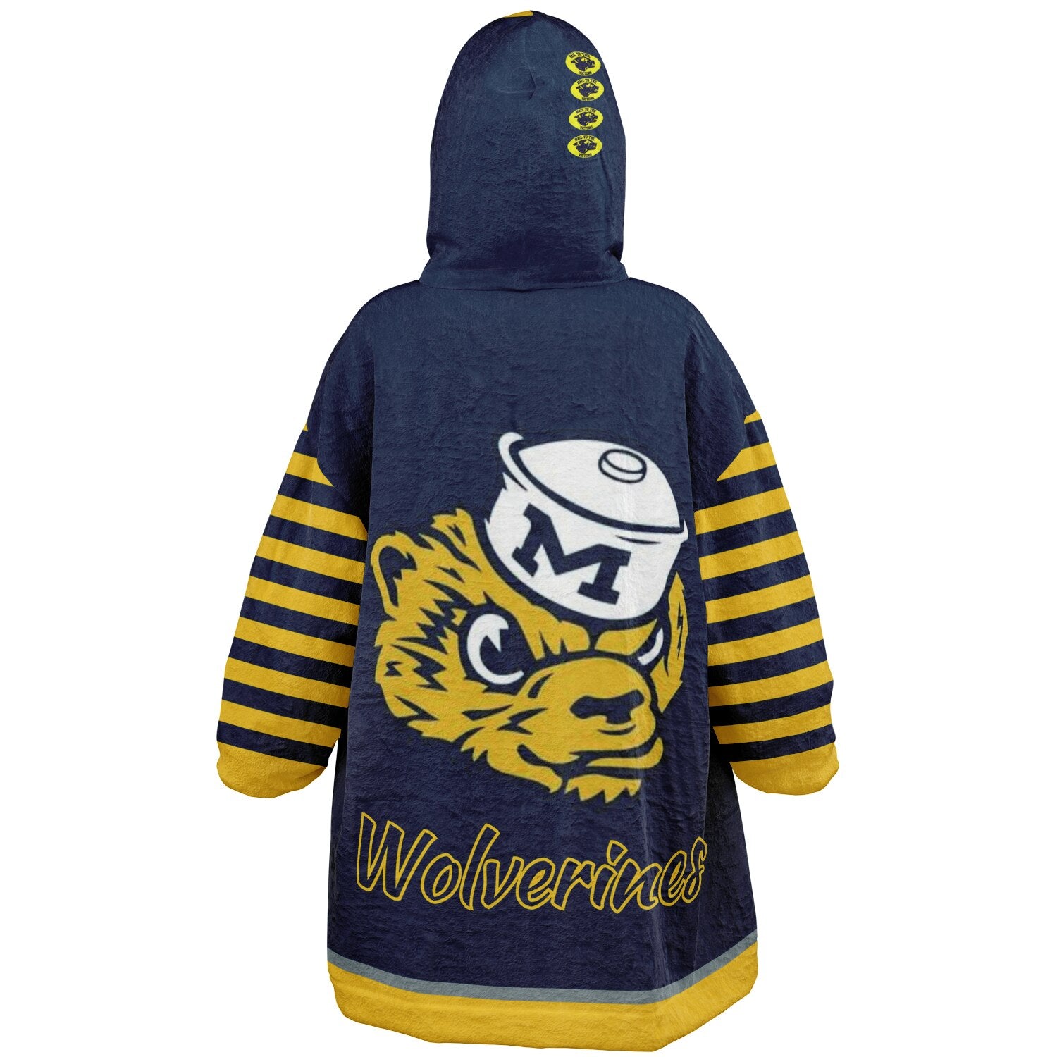 Youth Michigan Blue & Maize Oversize Game Day Lounge Hoodie