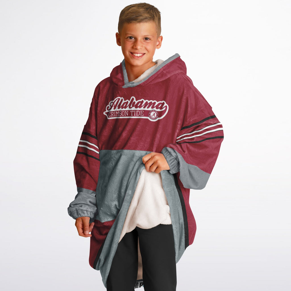 Youth Alabama Crimson Tide Red Oversize Game Day Lounge Hoodie