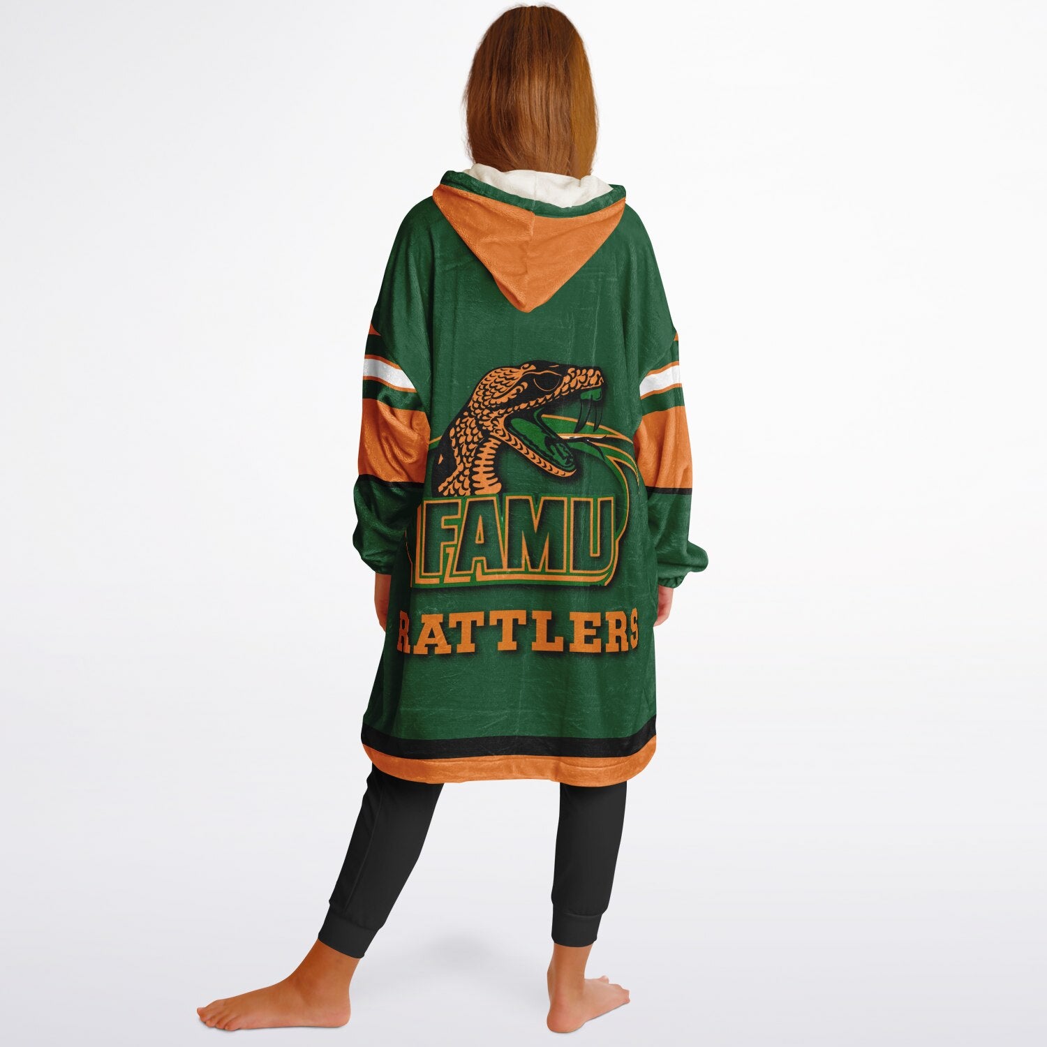 Youth FAMU Rattlers Green Oversize Game Day Lounge Hoodie