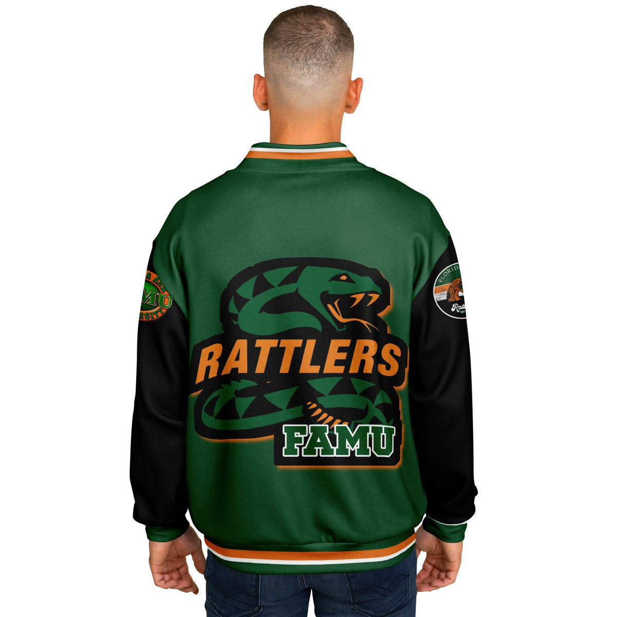 FAMU Black Venom Green Varsity Jacket