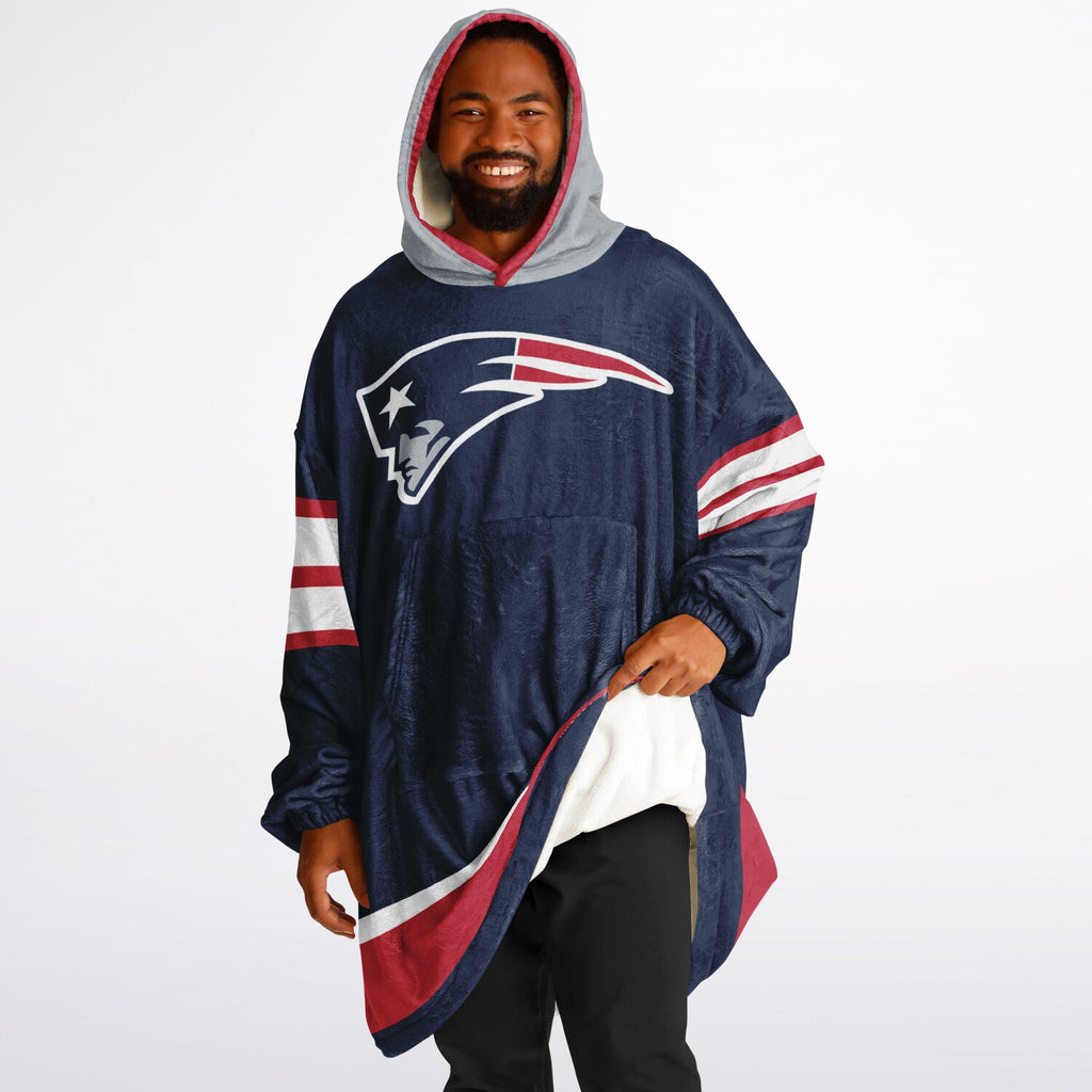 New England Patriots Blue Adult Game Day Lounge Hoodie