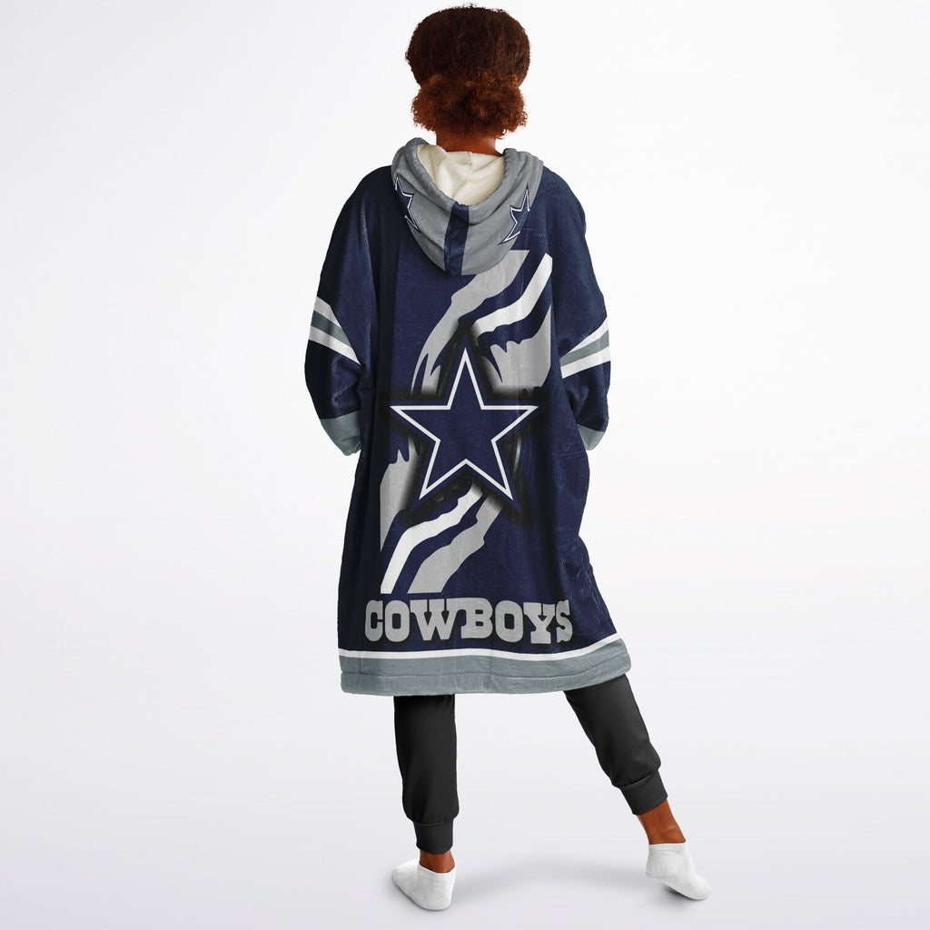 Youth Dallas Cowboys Blue Star Oversize Game Day Lounge Hoodie