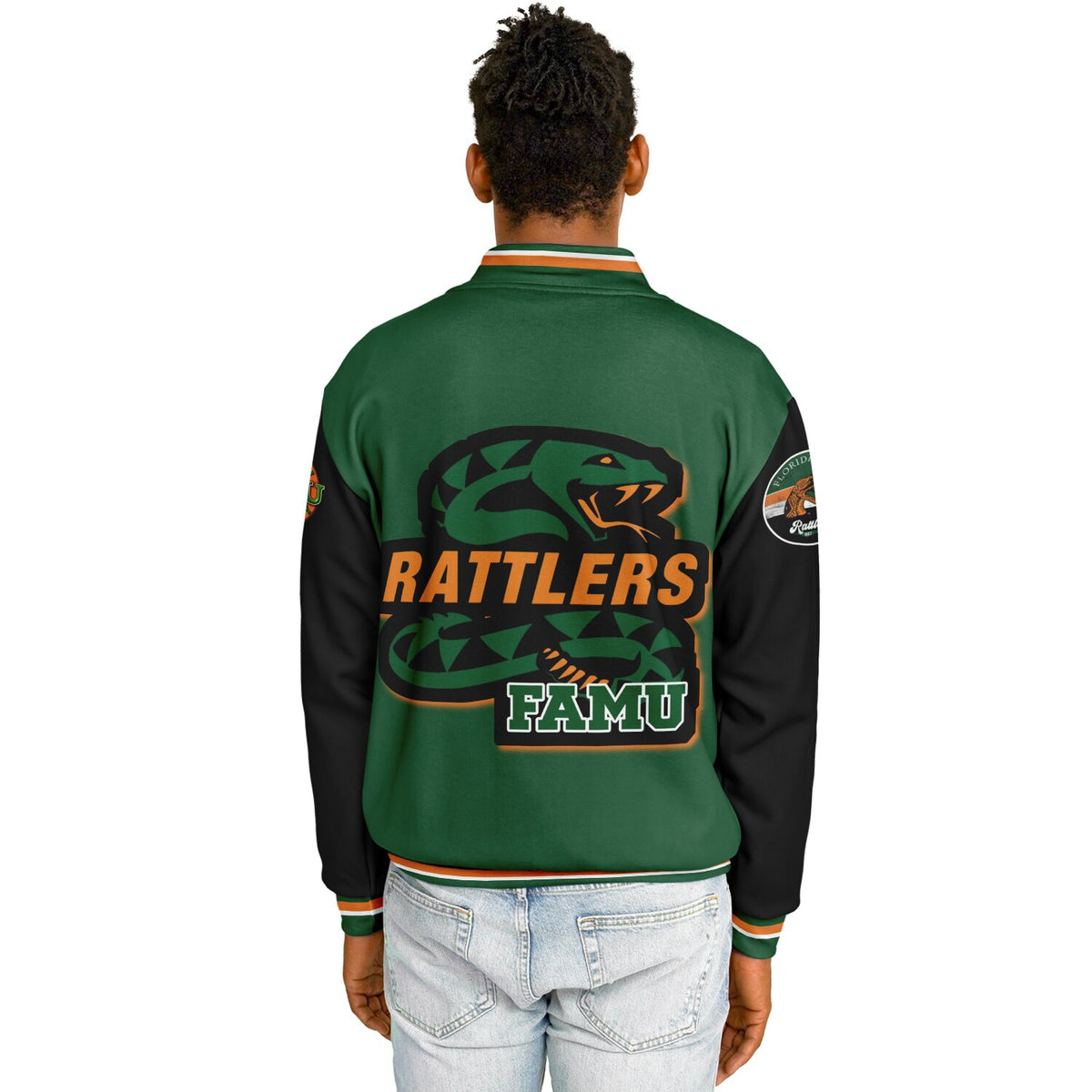 FAMU Black Venom Green Varsity Jacket