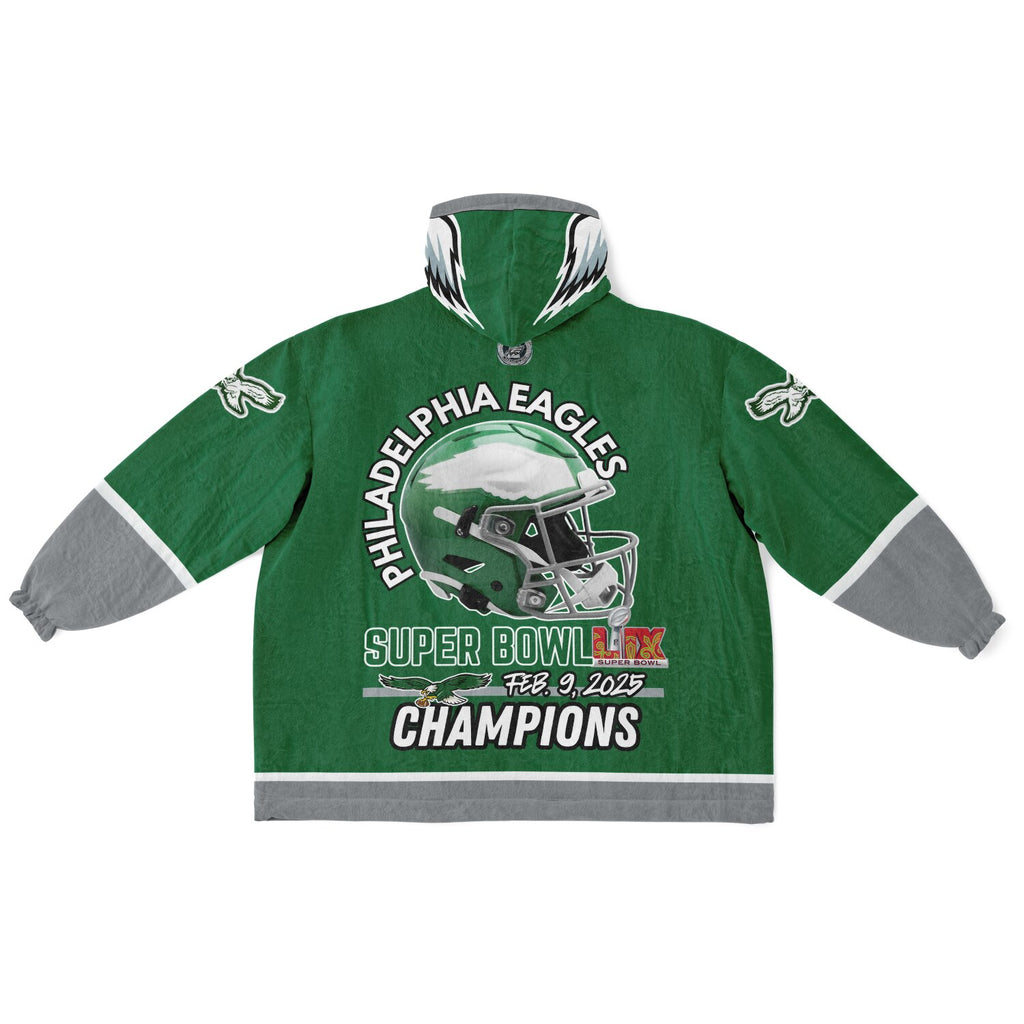 Eagles Retro Green Adult Game Day Lounge Hoodie Super Bowl Edition