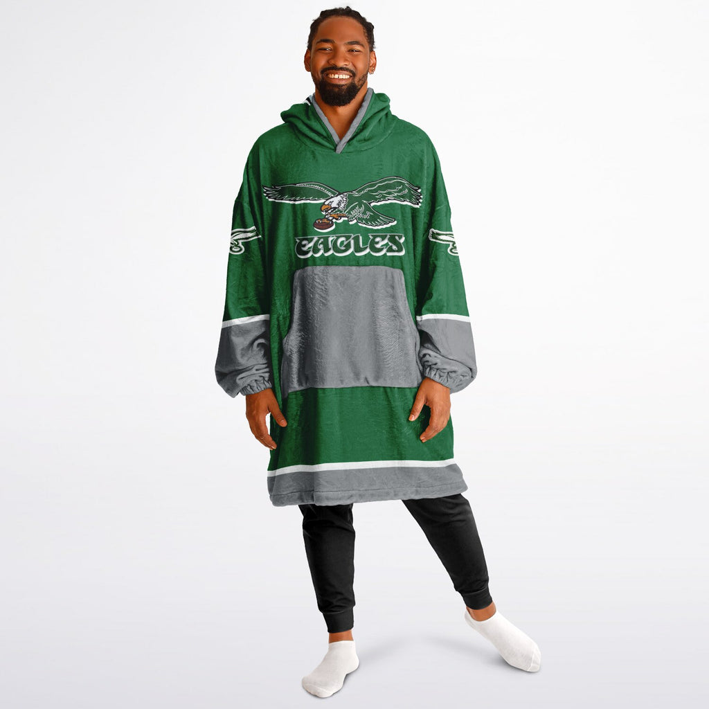 Eagles Retro Green Adult Game Day Lounge Hoodie Super Bowl Edition