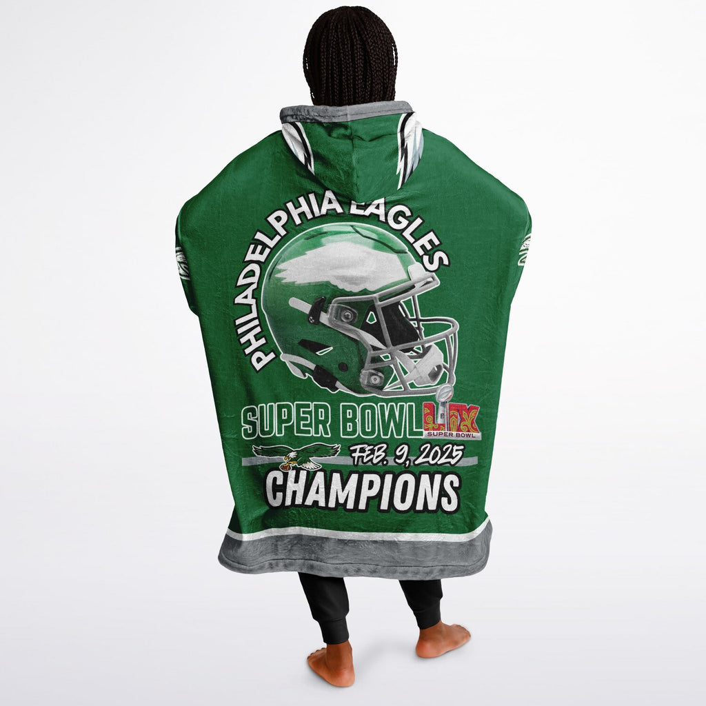 Eagles Retro Green Adult Game Day Lounge Hoodie Super Bowl Edition