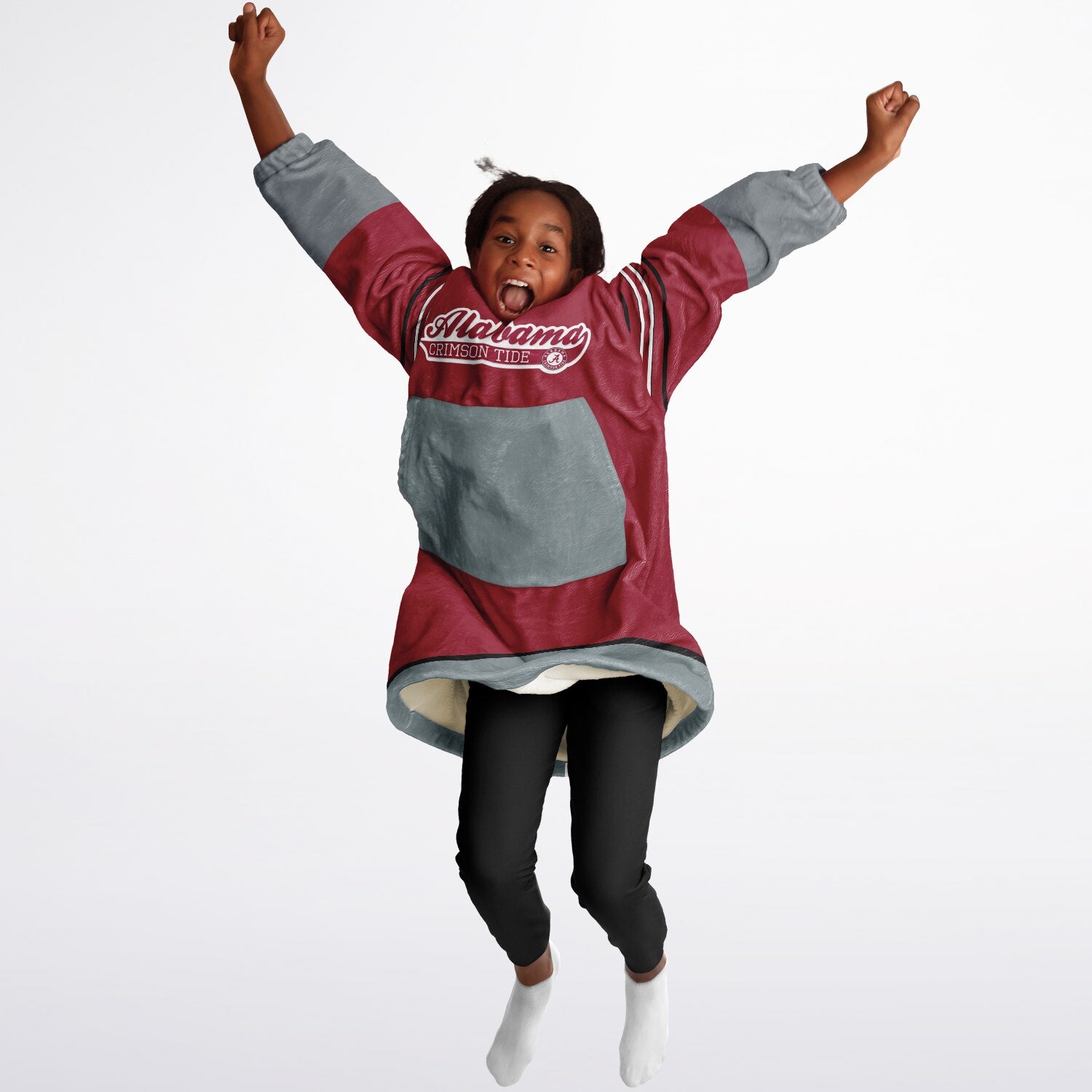 Youth Alabama Crimson Tide Red Oversize Game Day Lounge Hoodie