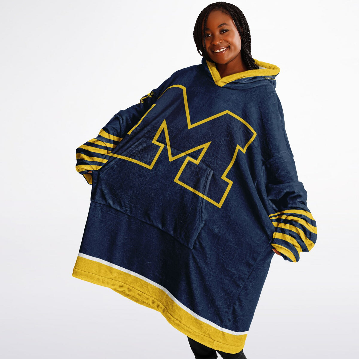 Michigan Wolverines Maize & Blue Adult Game Day Lounge Hoodie