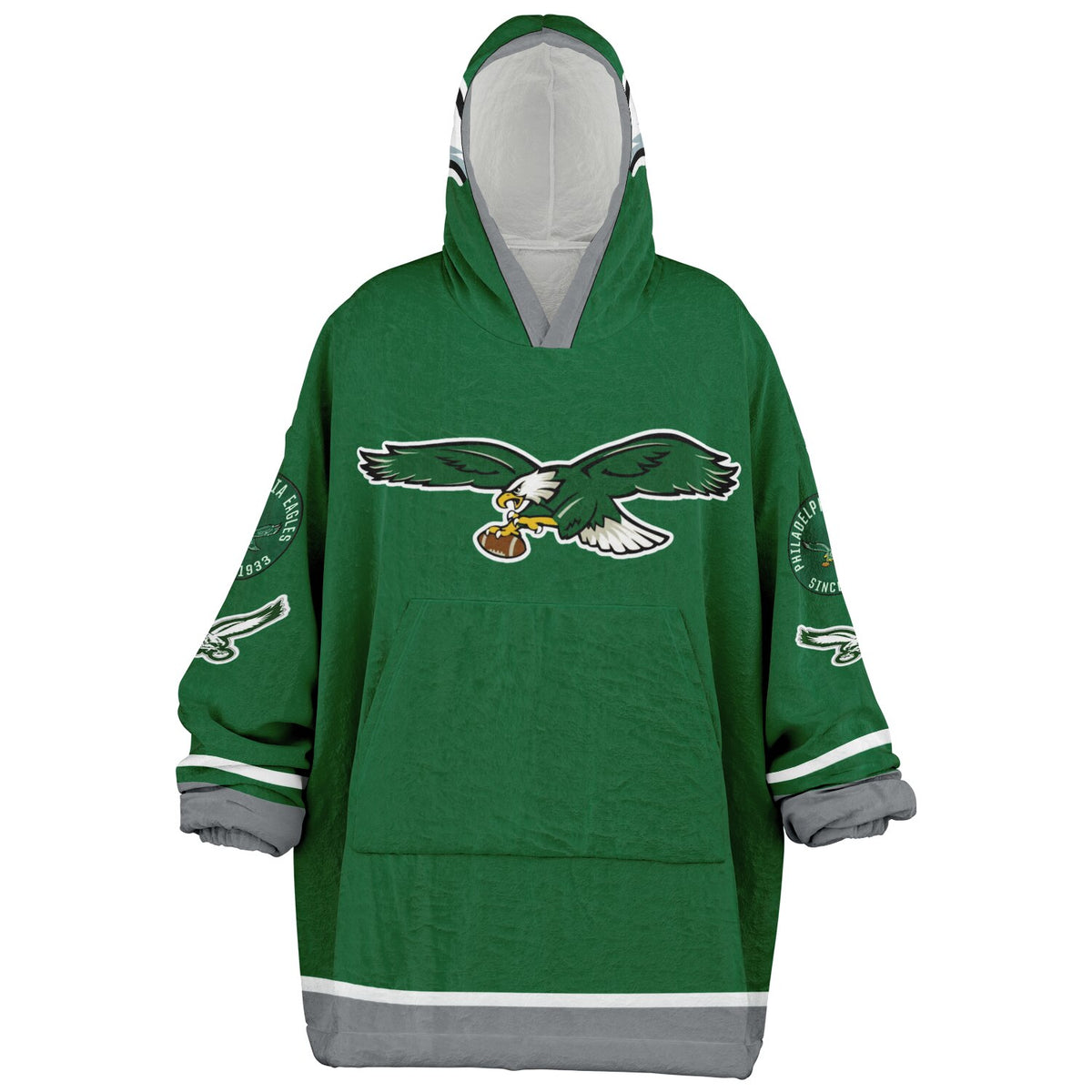 Eagles Kelly Green Adult Game Day Lounge Hoodie Lime Green Birds