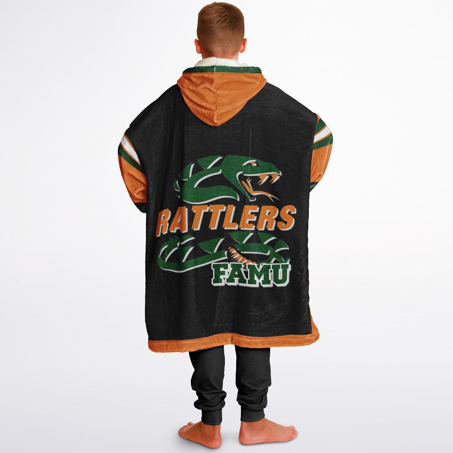 Youth FAMU Rattlers Black Oversize Game Day Lounge Hoodie