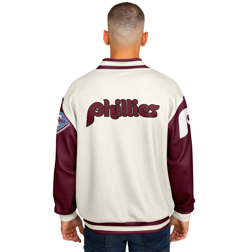 Phillies Cream Baseball Jacket