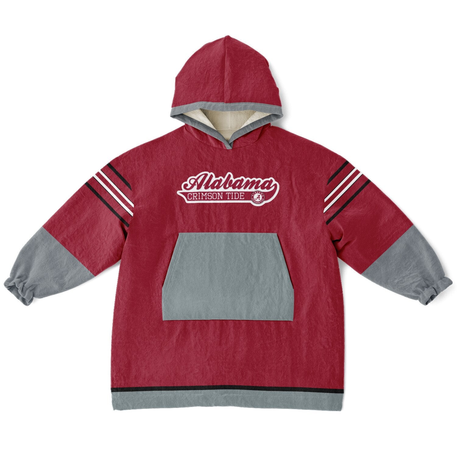 Youth Alabama Crimson Tide Red Oversize Game Day Lounge Hoodie