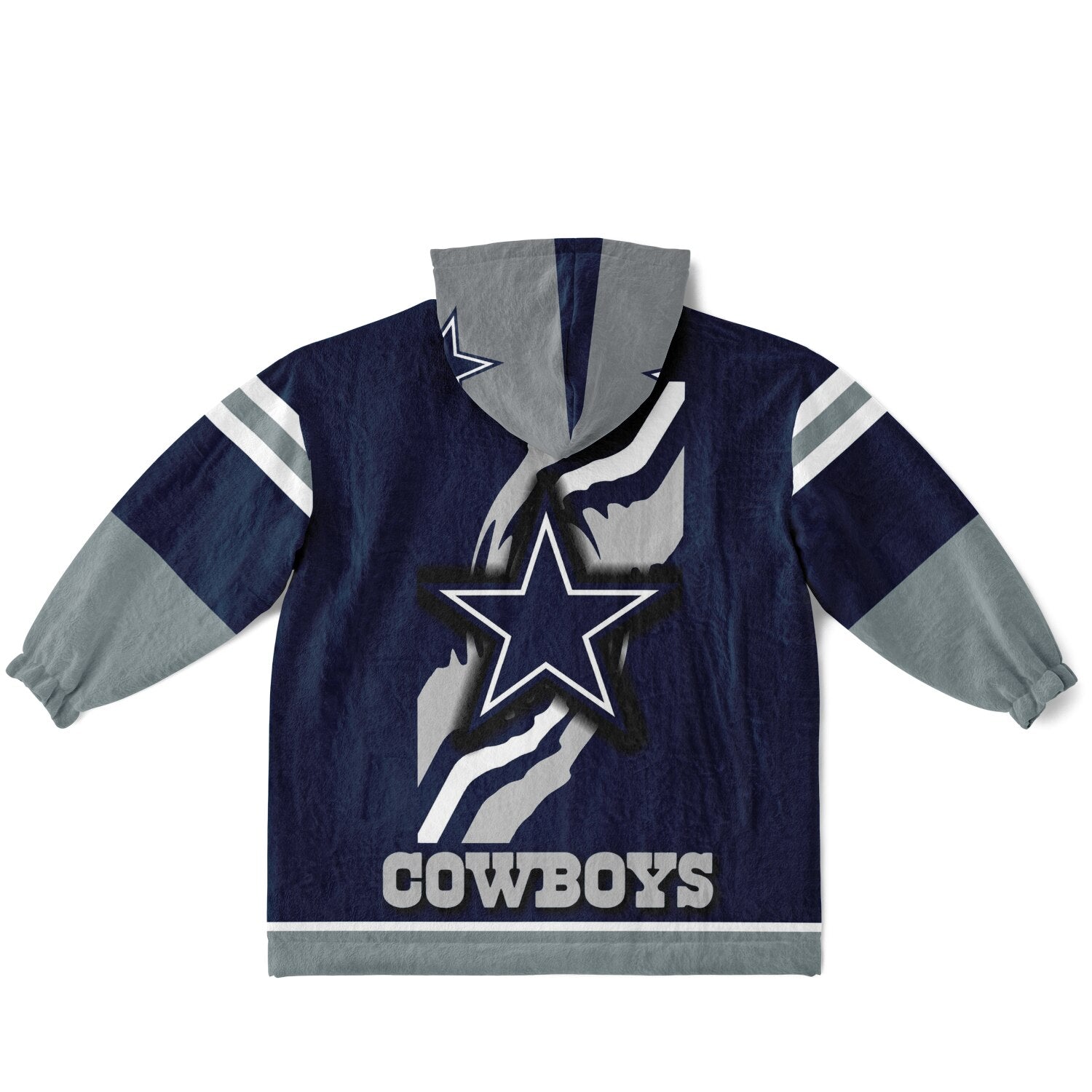 Youth Dallas Cowboys Blue Star Oversize Game Day Lounge Hoodie