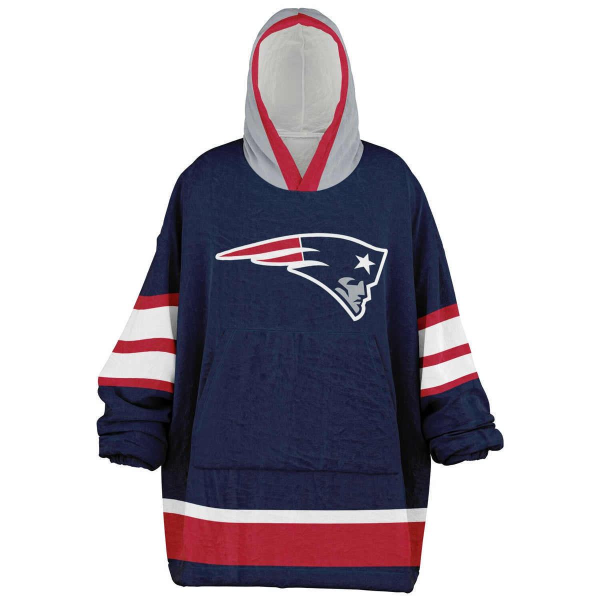 New England Patriots Blue Adult Game Day Lounge Hoodie