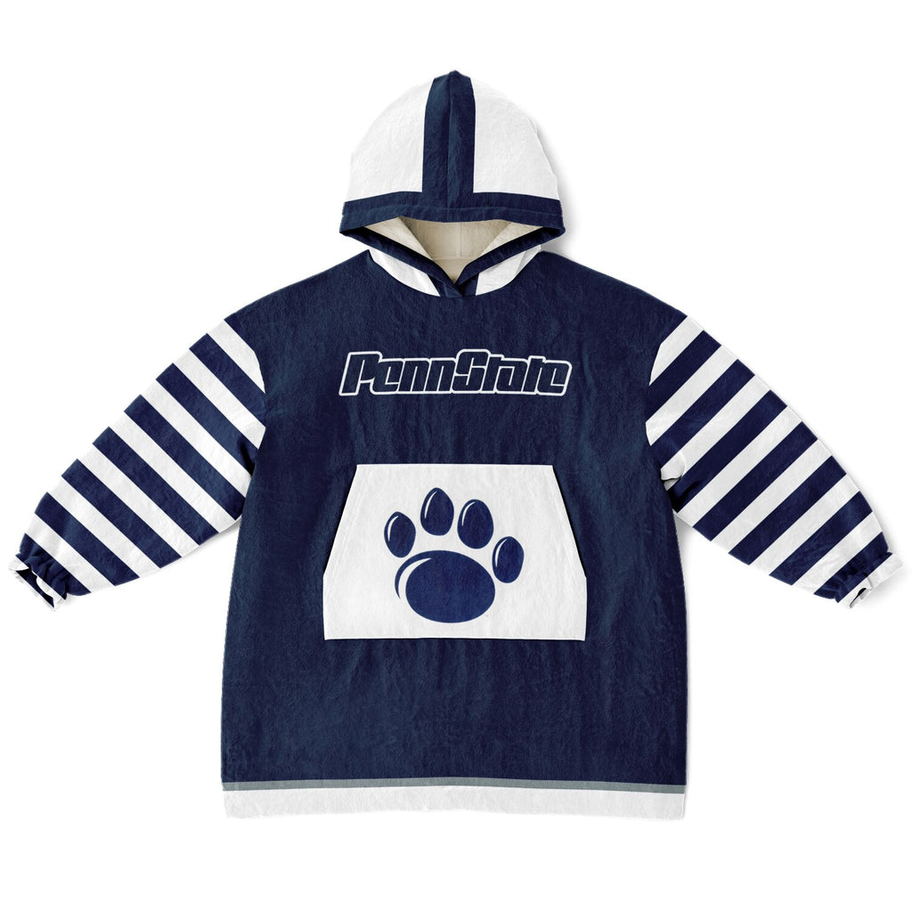 Youth Penn St. Blue & White Oversize Game Day Lounge Hoodie