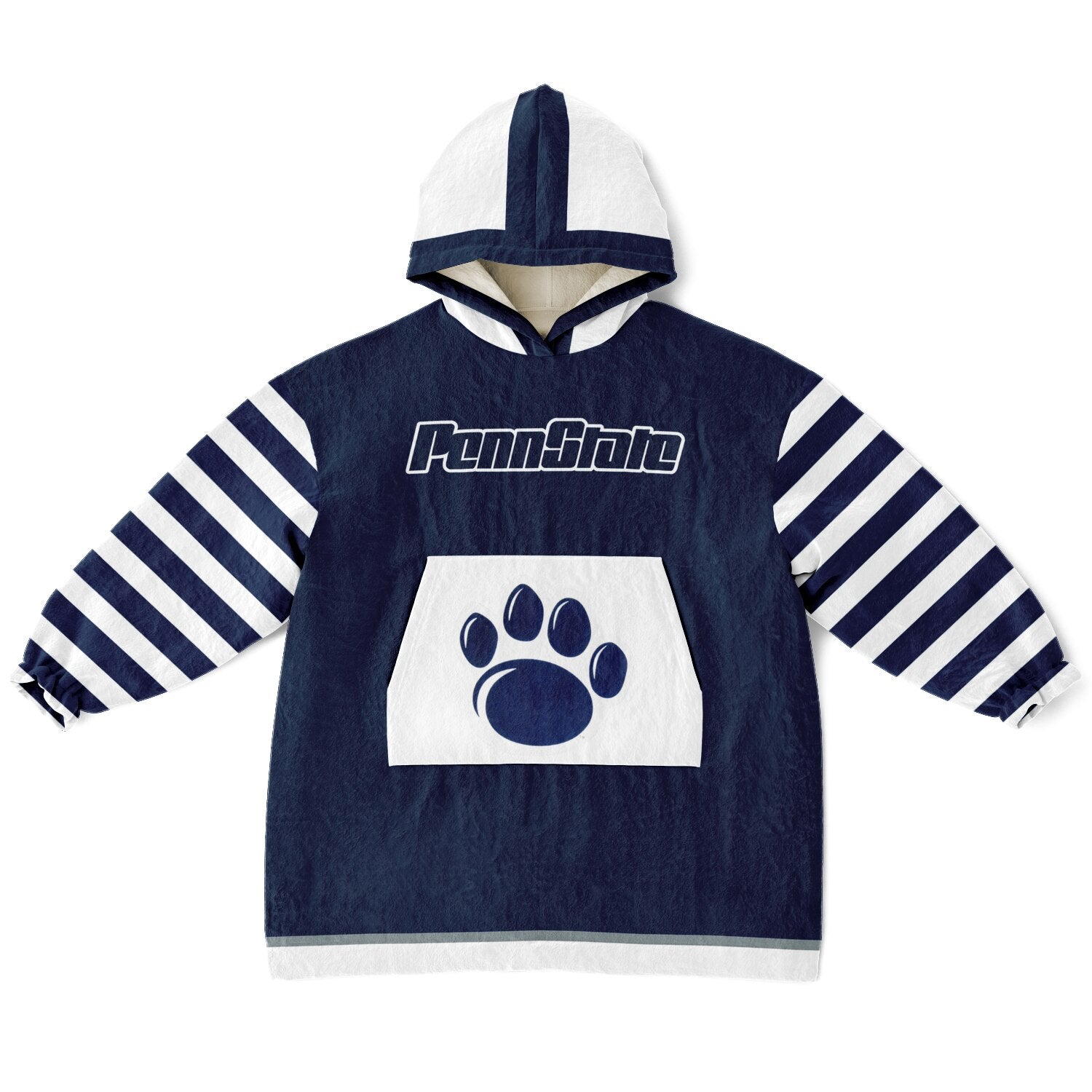 Youth Penn St. Blue & White Oversize Game Day Lounge Hoodie
