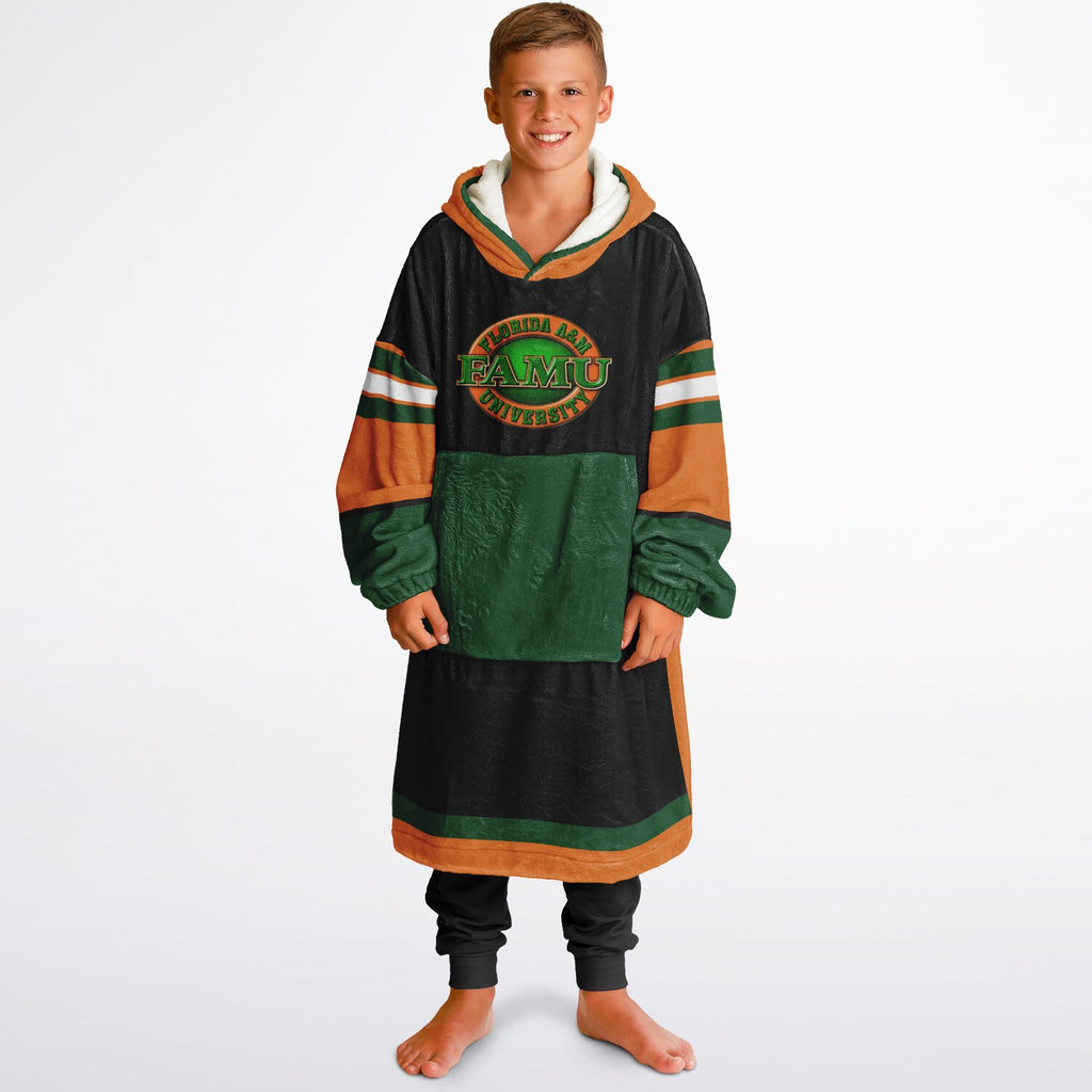 Youth FAMU Rattlers Black Oversize Game Day Lounge Hoodie