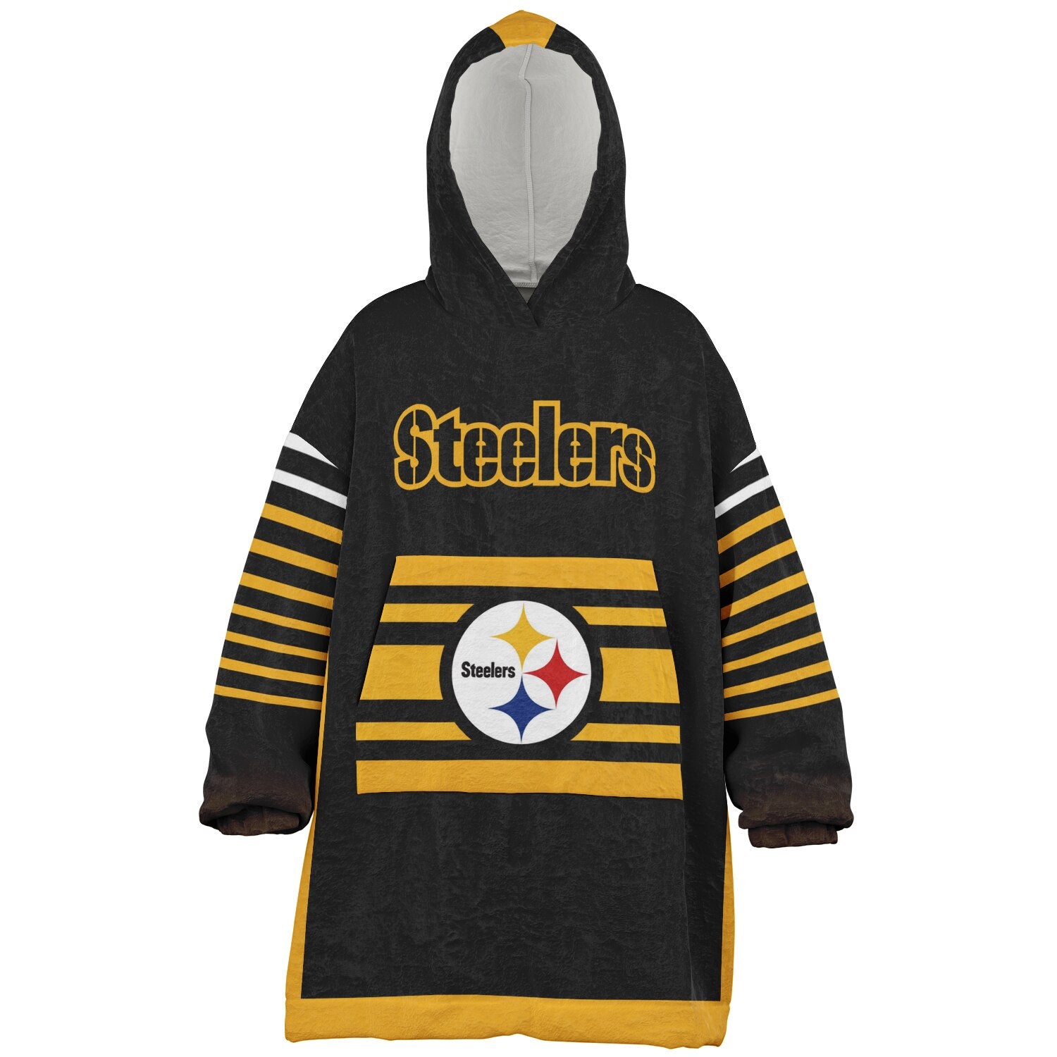 Youth Pittsburgh Steelers  Black Oversize Game Day Lounge Hoodie
