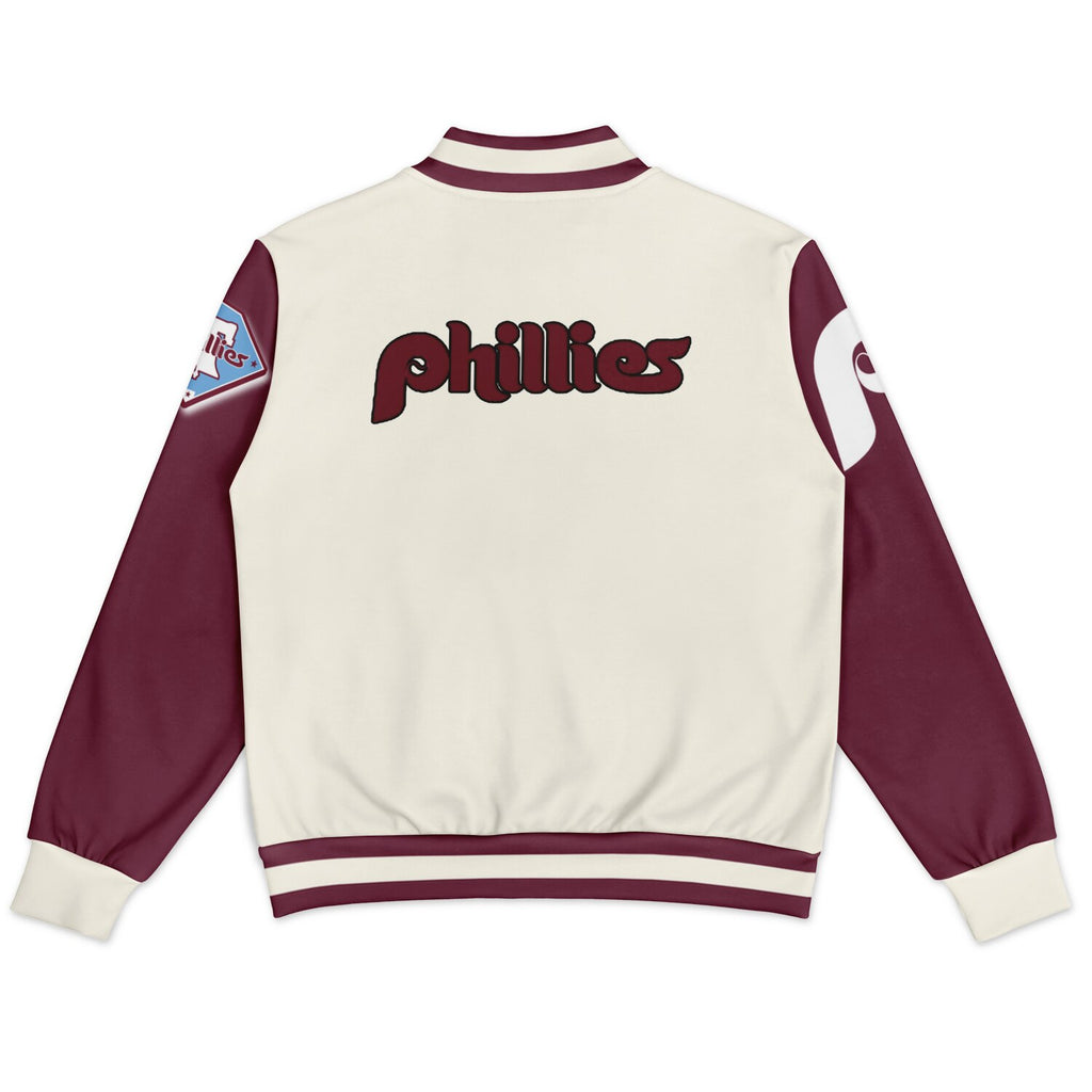 Phillies Cream Baseball Jacket