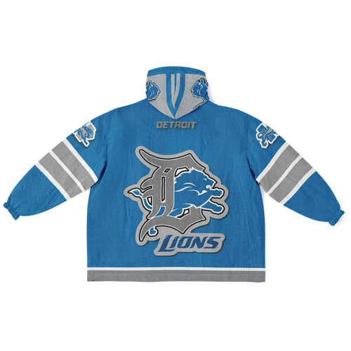 Detroit Lions Blue Adult Game Day Lounge Hoodie