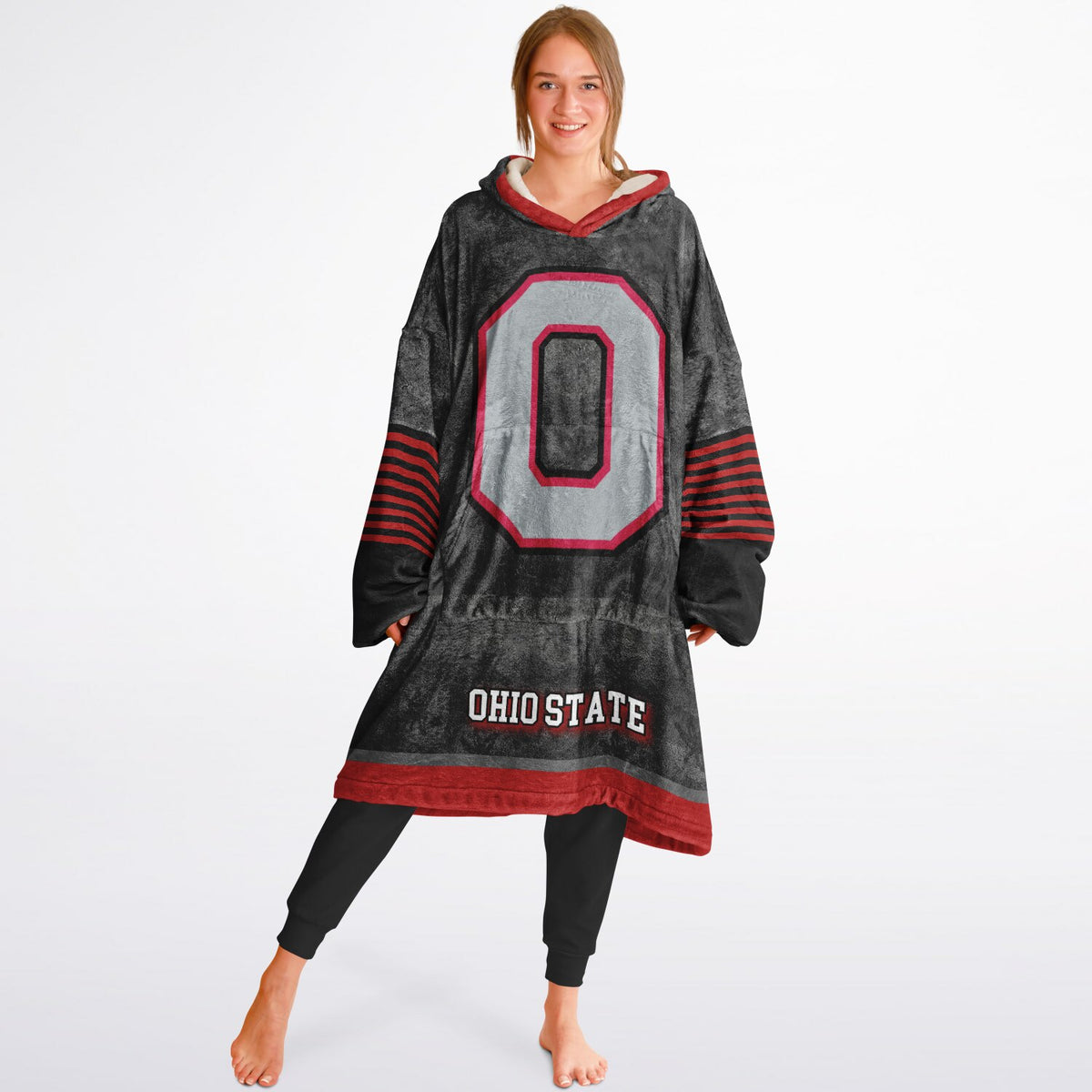 Ohio State Buckeyes Black Adult Game Day Lounge Hoodie