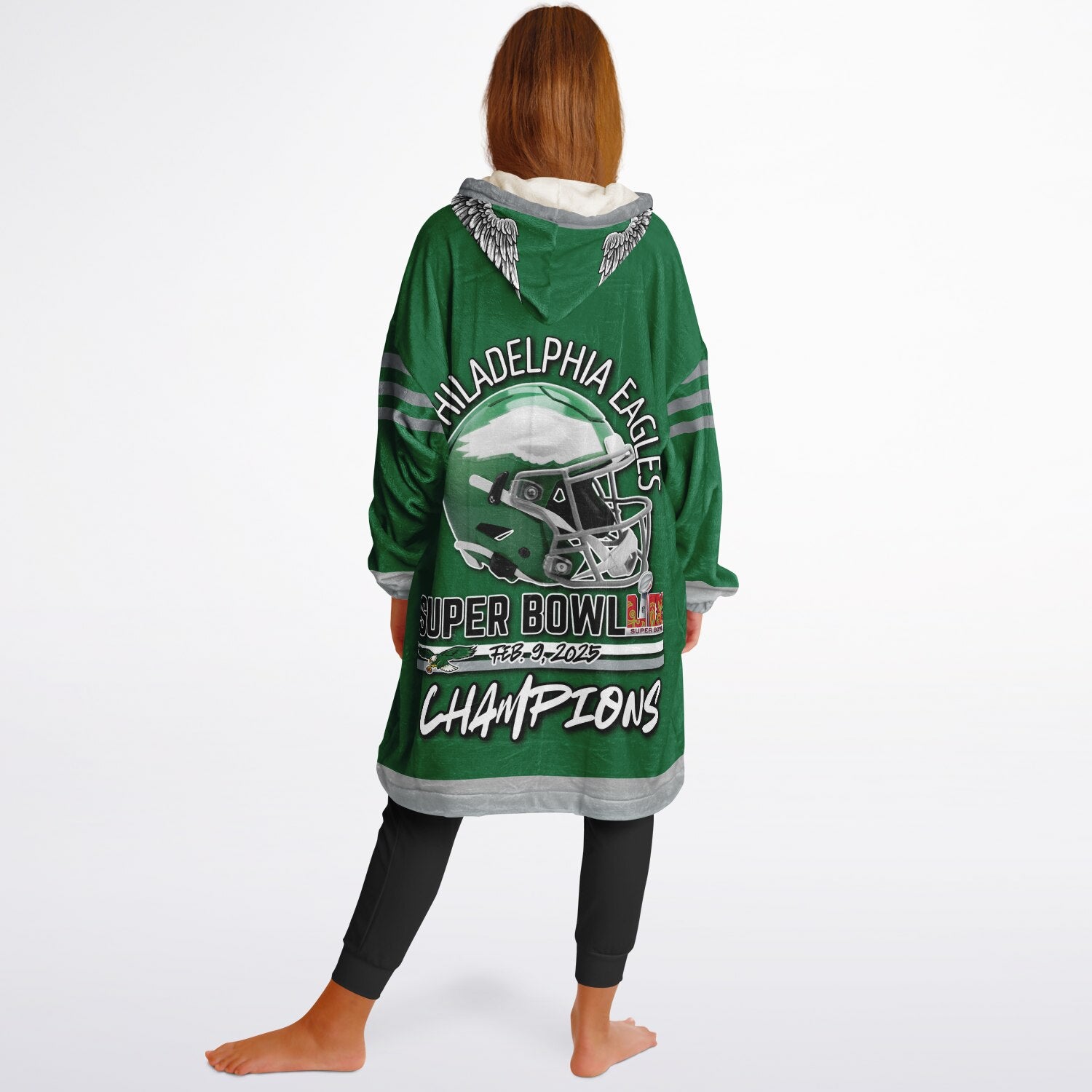 Youth Philly Player Retro Green Game Day Lounge Hoodie