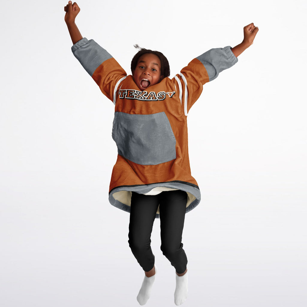 Youth Texas Longhorns Burnt Orange Oversize Game Day Lounge Hoodie