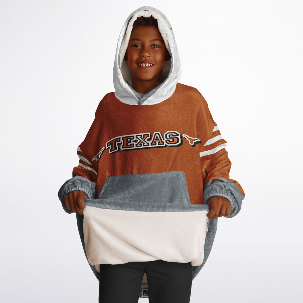 Youth Texas Longhorns Burnt Orange Oversize Game Day Lounge Hoodie