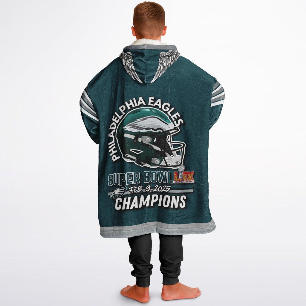 Youth Oversize Hooded Blanket Philly Player Green S.B. Champion 2024