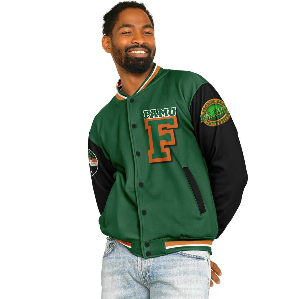 FAMU Black Venom Green Varsity Jacket