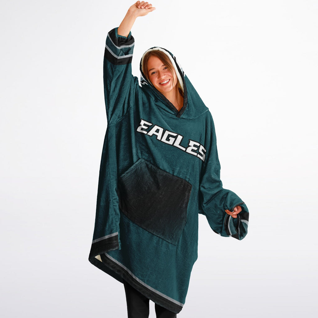 Eagles Victory Green Adult Game Day Lounge Hoodie Super Bowl Edition