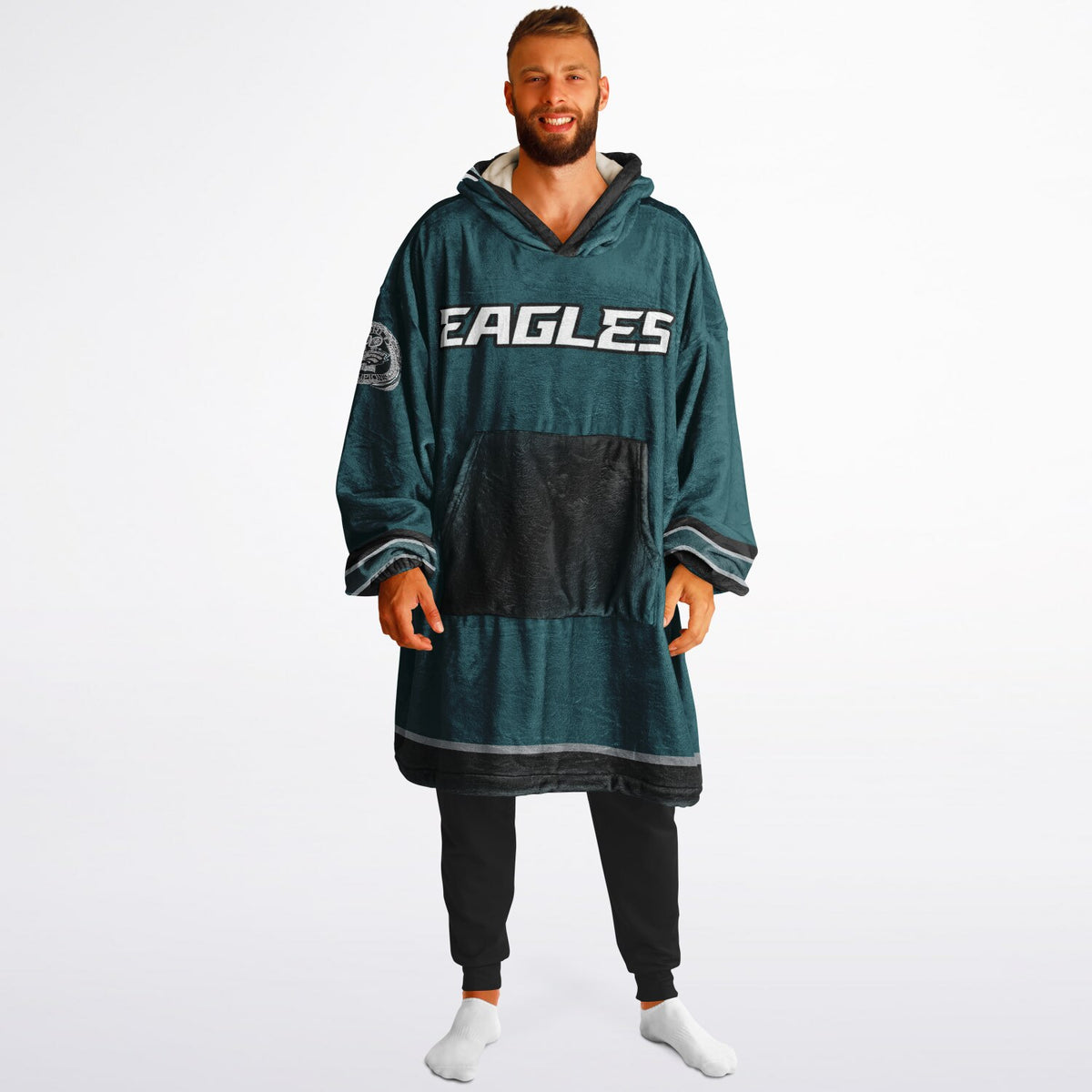 Eagles Victory Green Adult Game Day Lounge Hoodie Super Bowl Edition