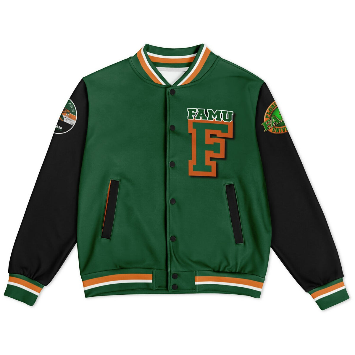 FAMU Black Venom Green Varsity Jacket