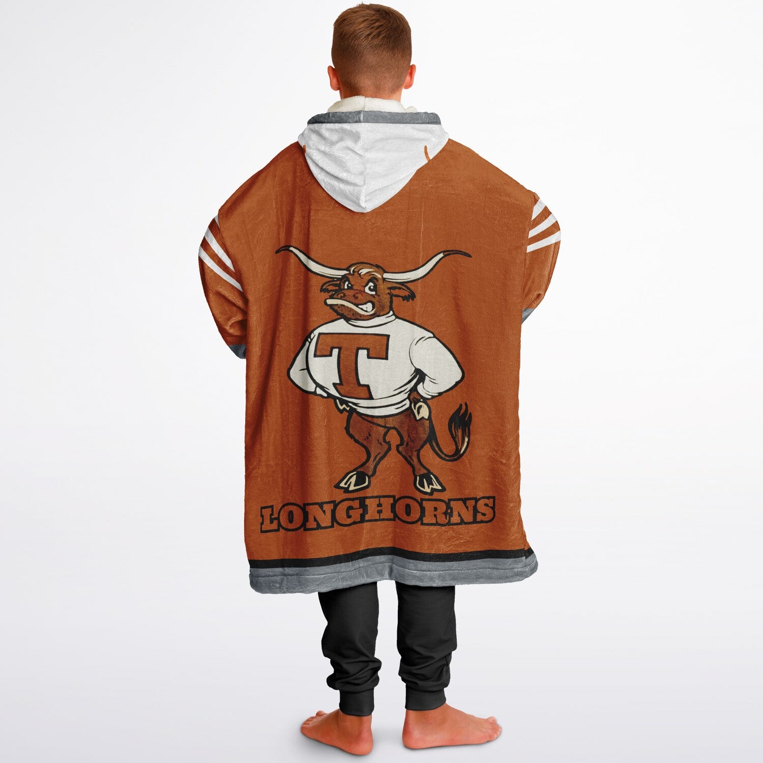 Youth Texas Longhorns Burnt Orange Oversize Game Day Lounge Hoodie