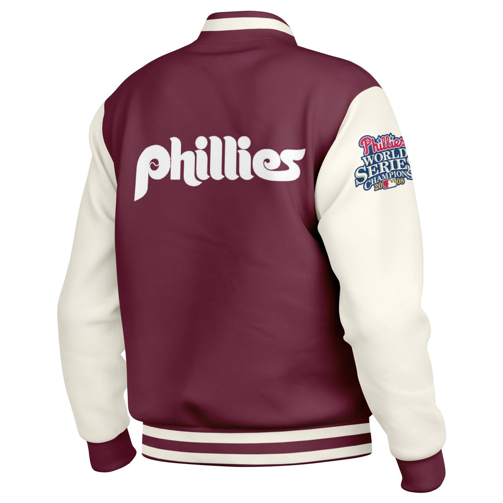 Philadelphia Phillies Maroon Baseball Jacket