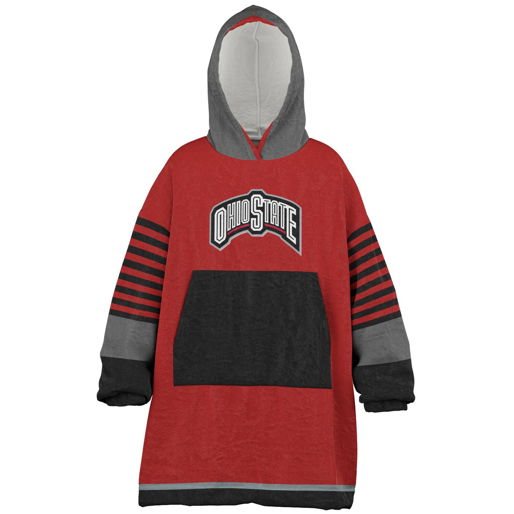Youth Ohio St. Scarlett Oversize Game Day Lounge Hoodie Great Gift for Young Fans & Future Buckeyes