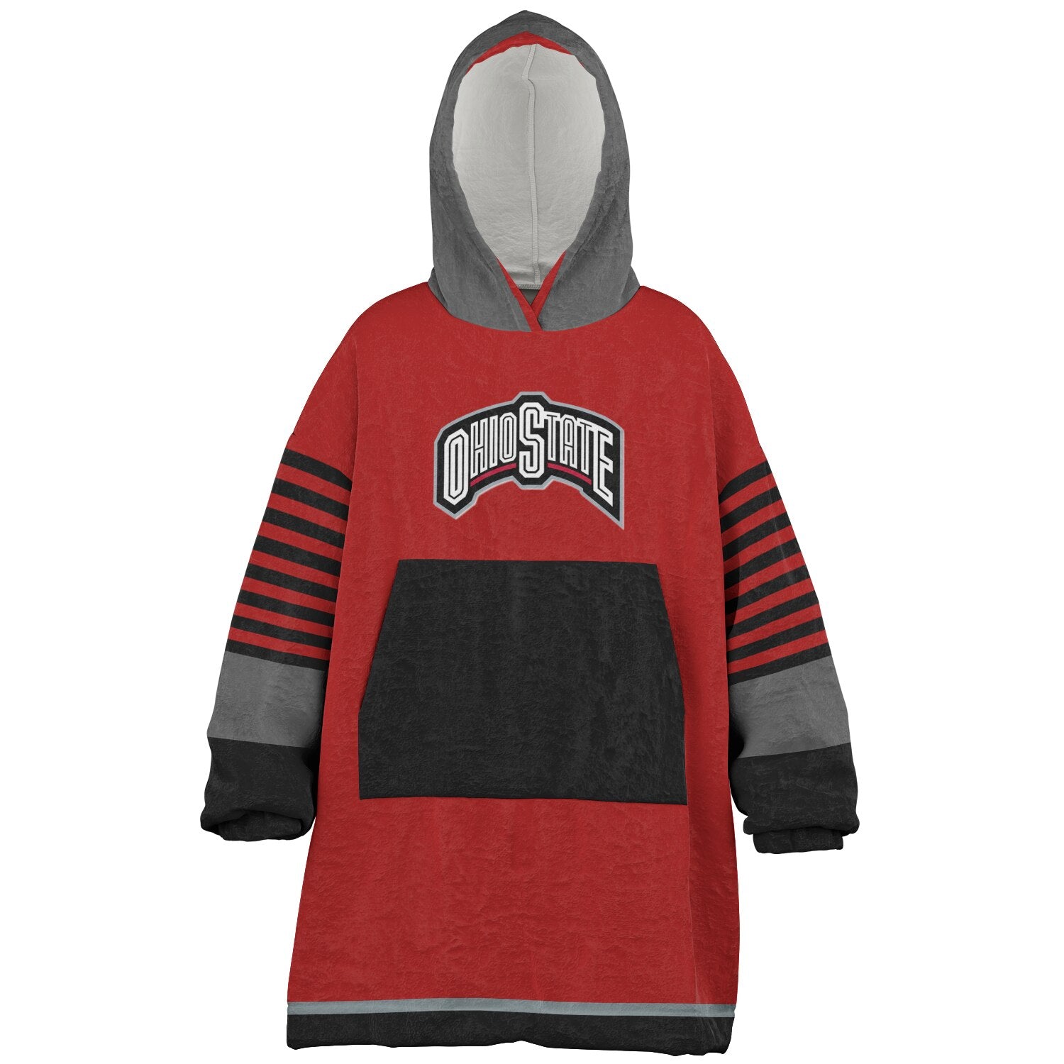 Youth Ohio St. Scarlett Oversize Game Day Lounge Hoodie Great Gift for Young Fans & Future Buckeyes