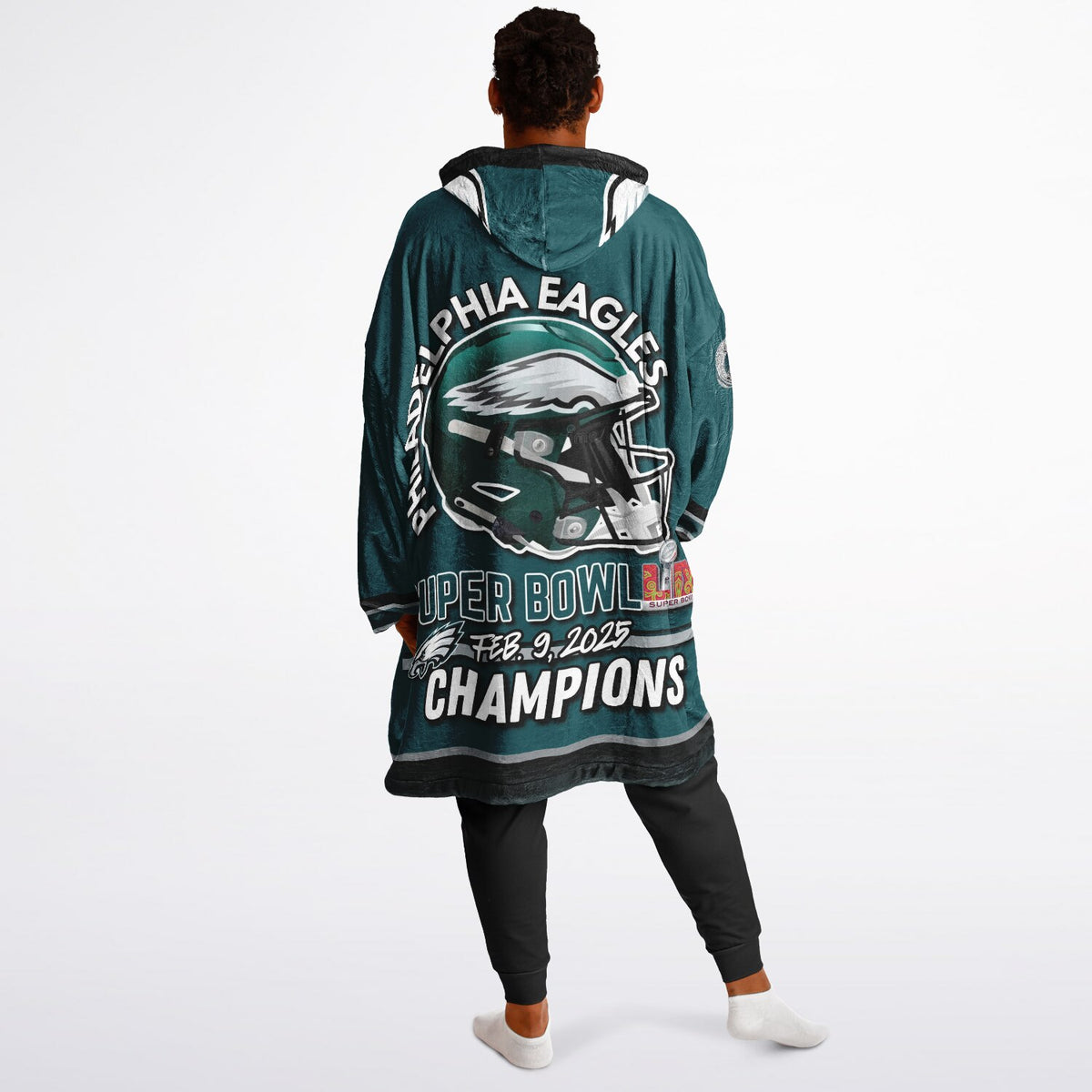 Eagles Victory Green Adult Game Day Lounge Hoodie Super Bowl Edition